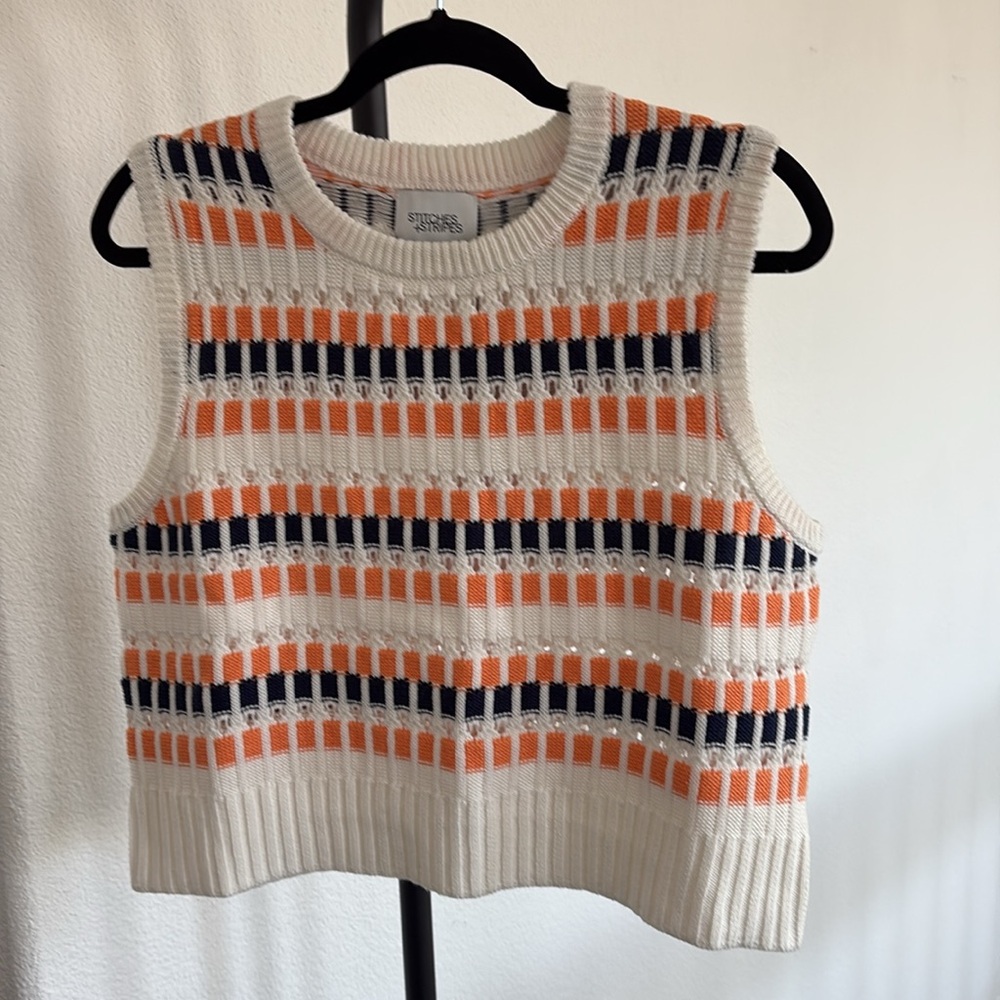 Stitches & Stripes 100% Cotton Wylie Vest NWT Size M - Picture 3 of 8
